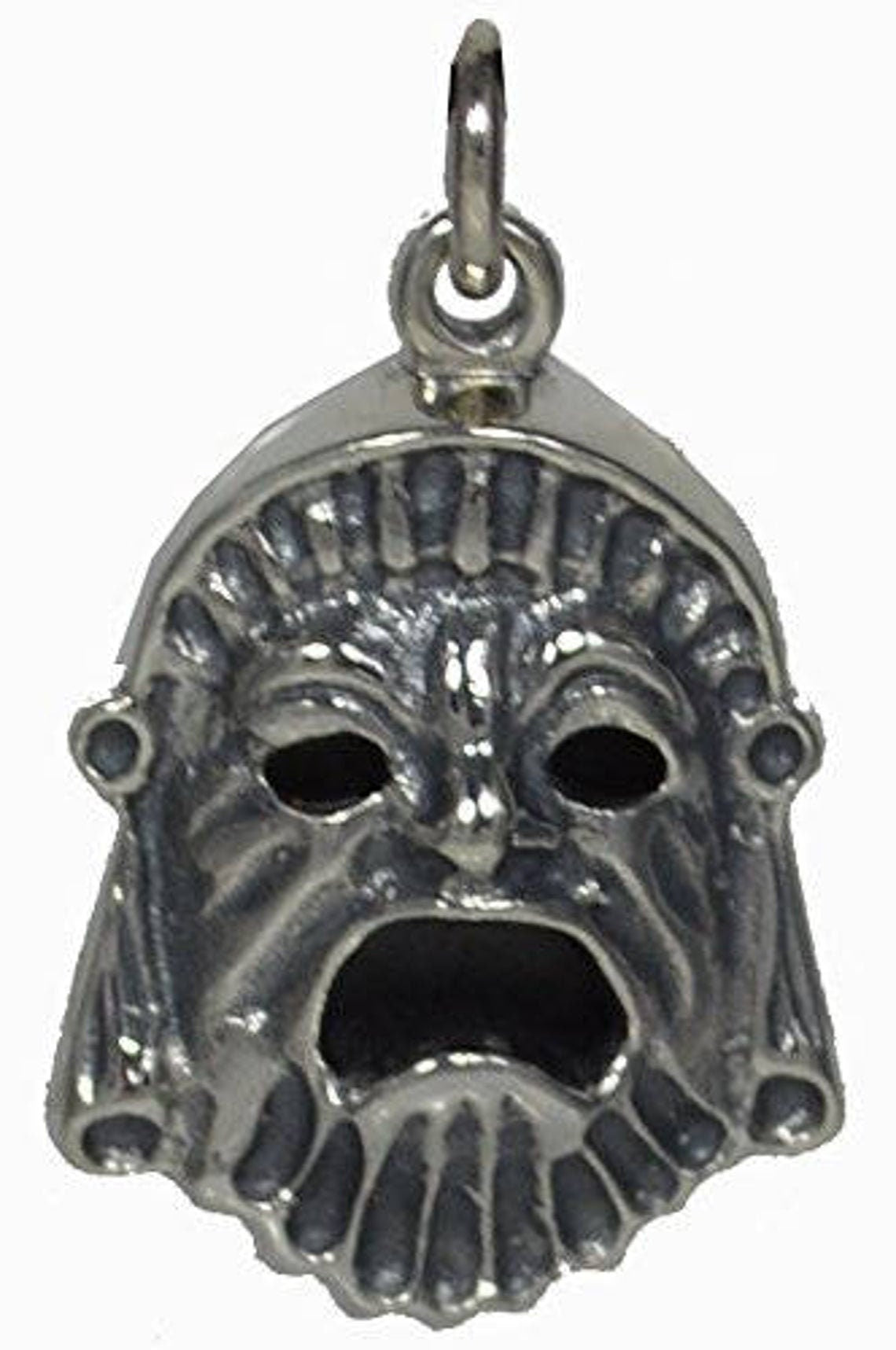 Comedy and Tragedy - Ancient Greek Theater Masks - Pendants - 925 Sterling Silver