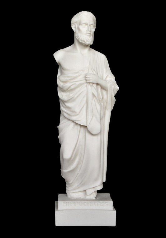 Hippocrates of Kos - Greek Physician - Father of Medicine - 460– 370 BC - Hippocratic School of Medicine - Alabaster Statue