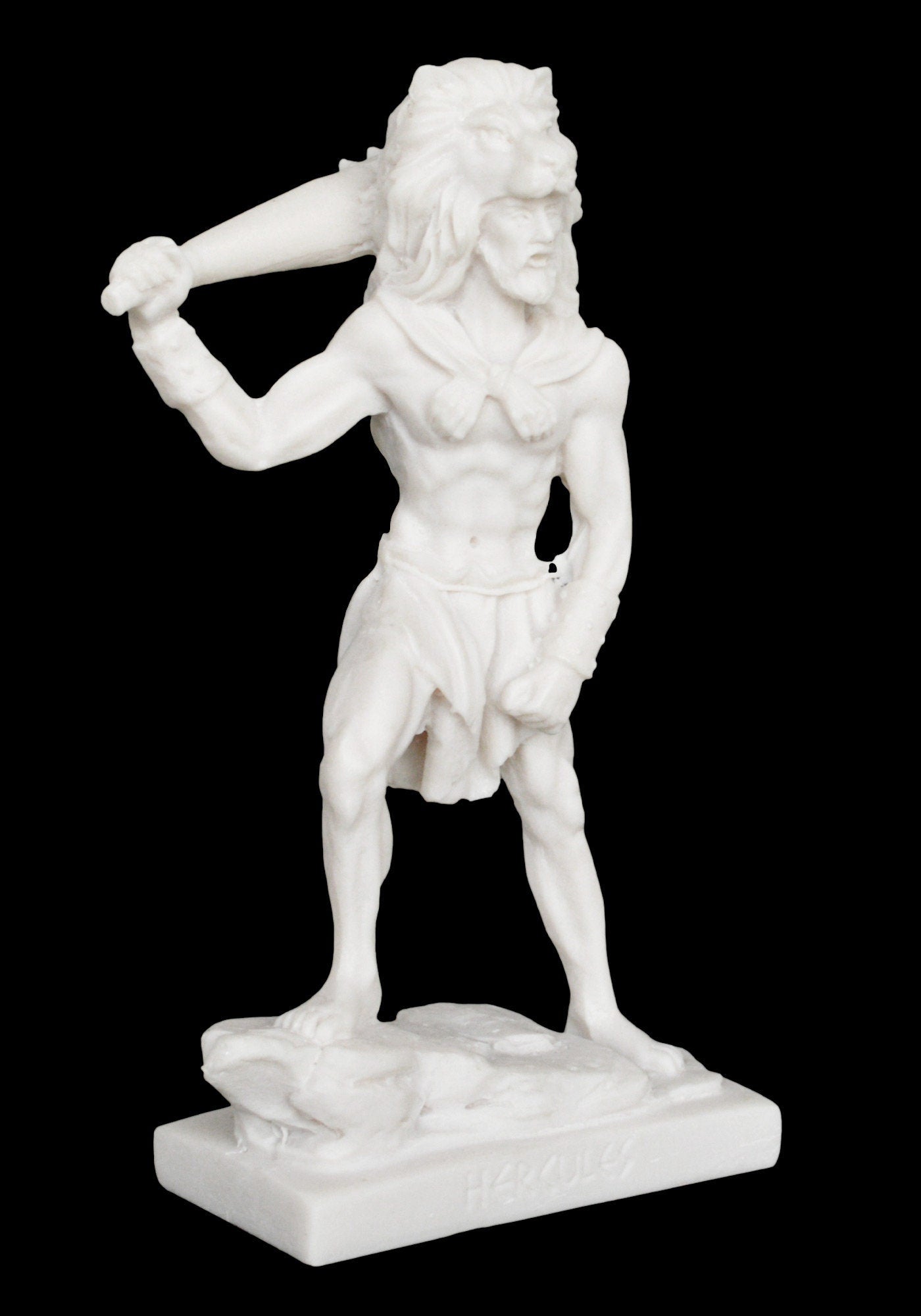 Hercules Heracles - The most famous Greek Divine Hero - The 12 Labours - Strong, Brave and Masculine - Alabaster Statue