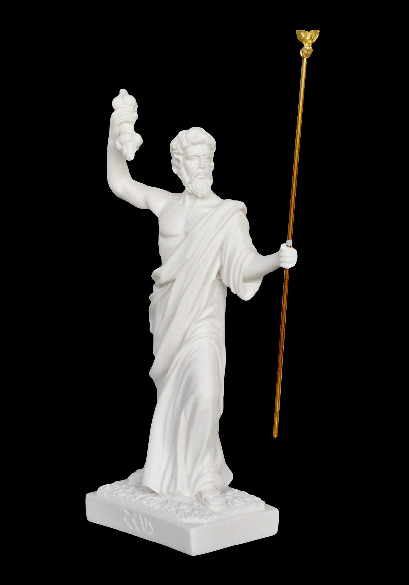 Zeus - King of All Gods, Ruler of Sky and Thunder - Alabaster Statue