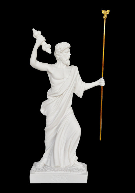 Zeus - King of All Gods, Ruler of Sky and Thunder - Alabaster Statue
