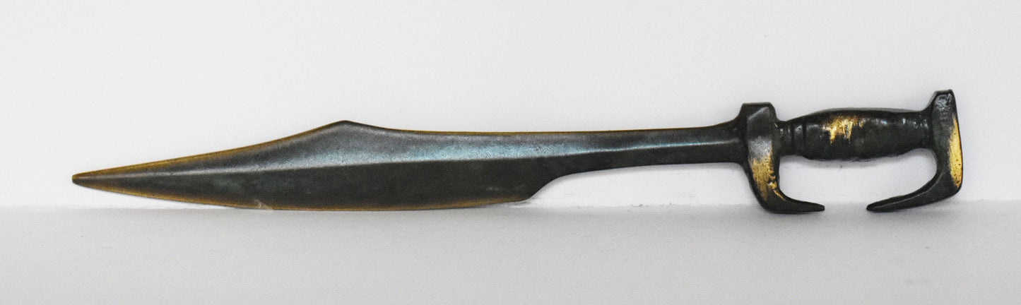 King Leonidas Sword - Paper Knife - Letter Opener- pure Bronze Sculpture
