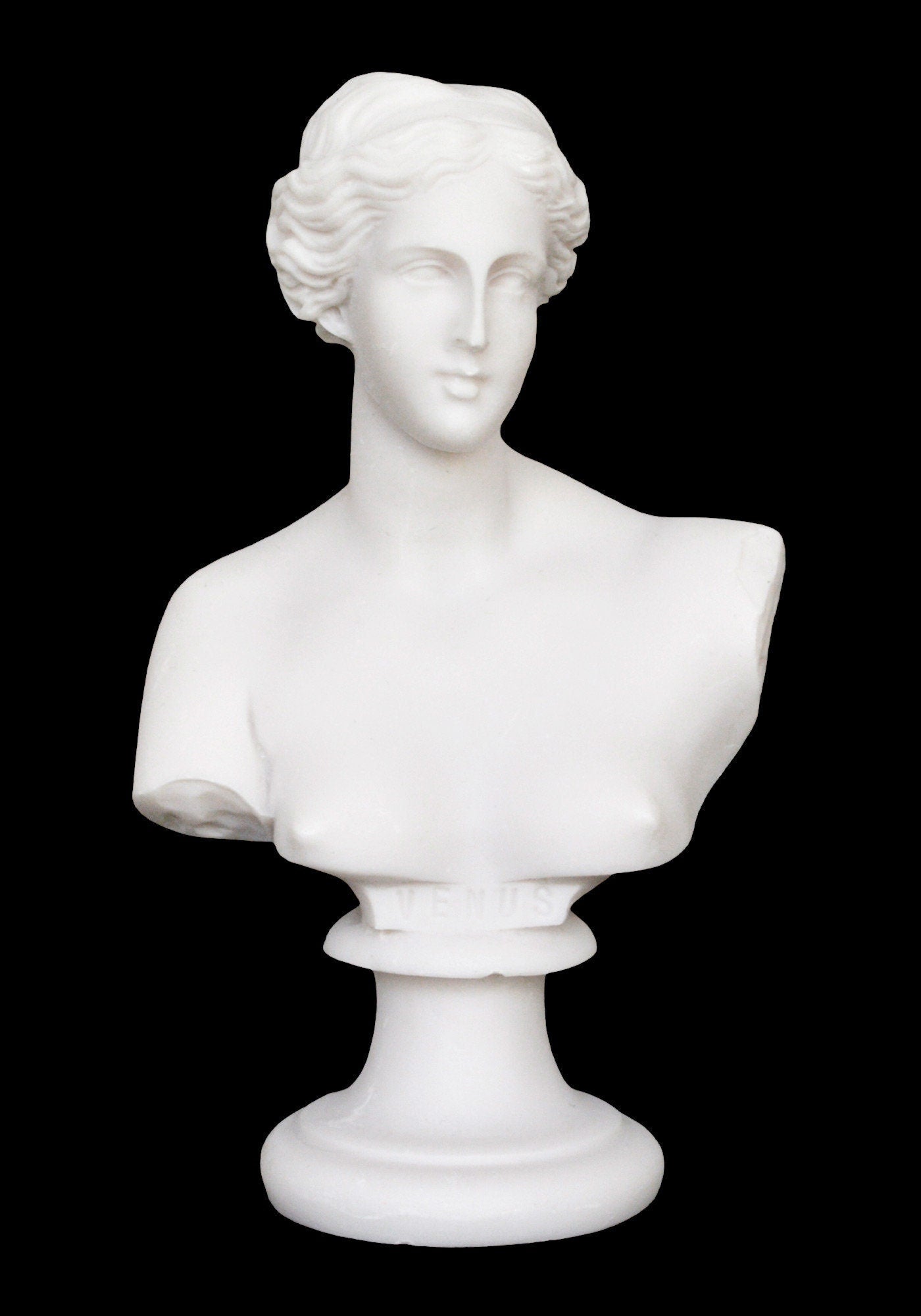 Aphrodite Venus Bust - Greek Roman Goddess of Love, Beauty, Sexual Pleasure, Fertility - Alabaster Statue