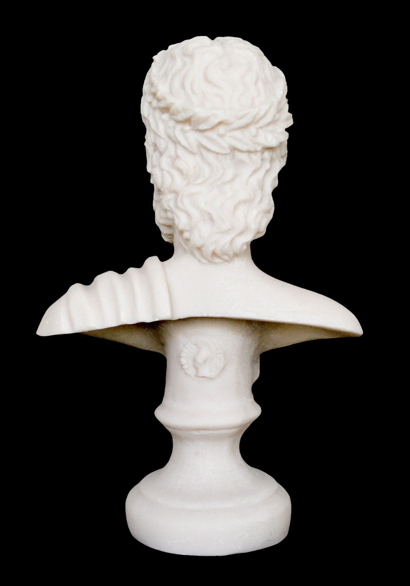 Zeus Jupiter Bust - Greek Roman God of the Sky, Law and Order, Destiny and Fate - King of the Gods of Mount Olympus - Alabaster Statue