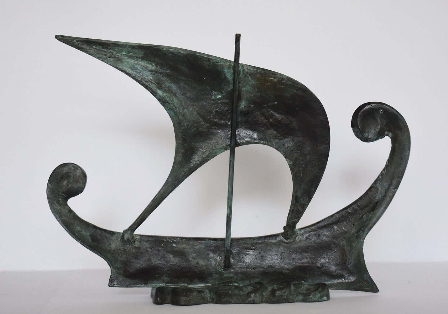 Ancient Greek Athenian Ship - Trireme, the fastest, deadliest ship in the ancient world - reproduction  - pure Bronze Sculpture