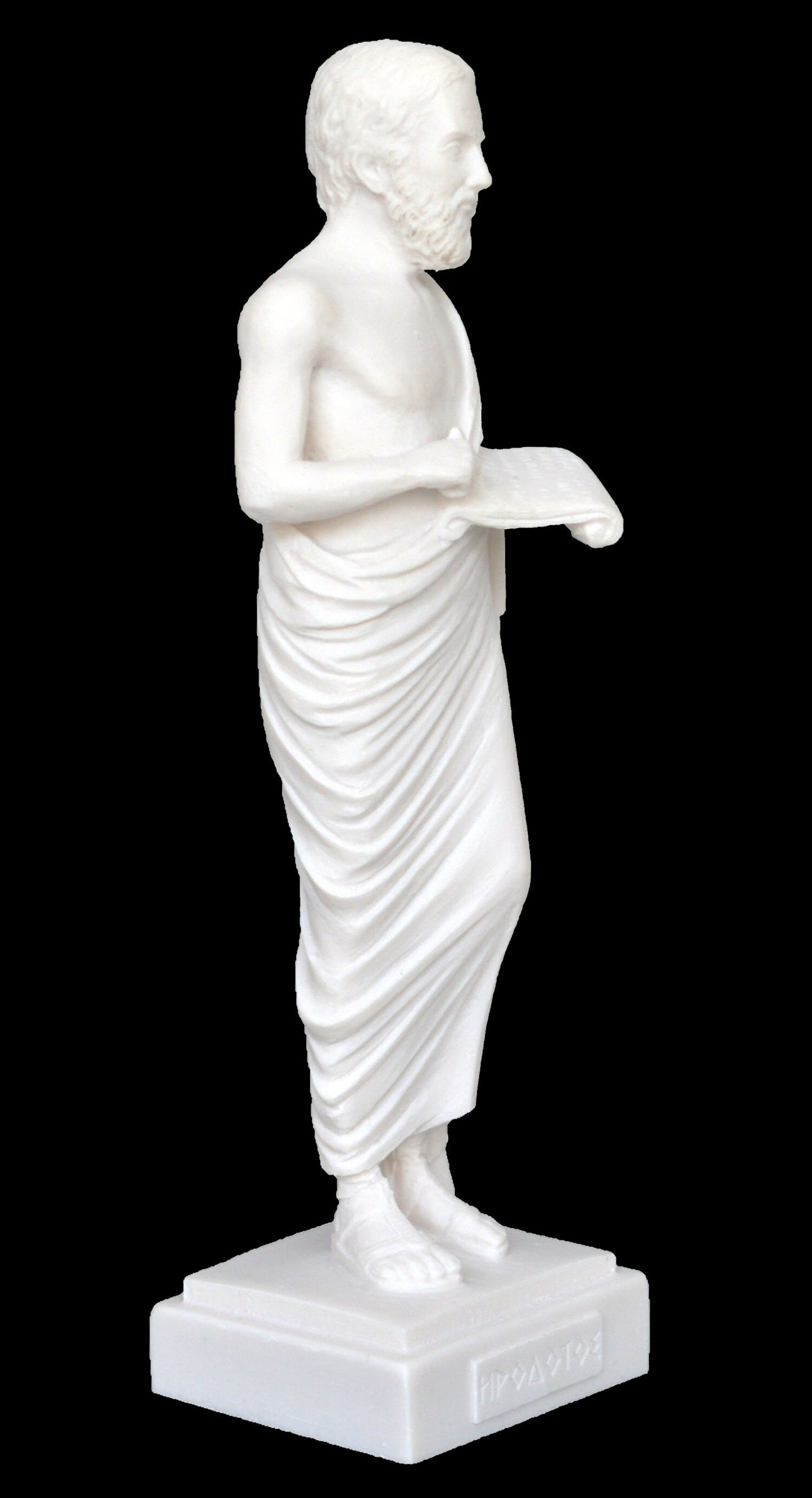 Herodotus - Ancient Greek Historian, Father of History - Halicarnassus, 484–425 BC - Alabaster Statue Sculpture