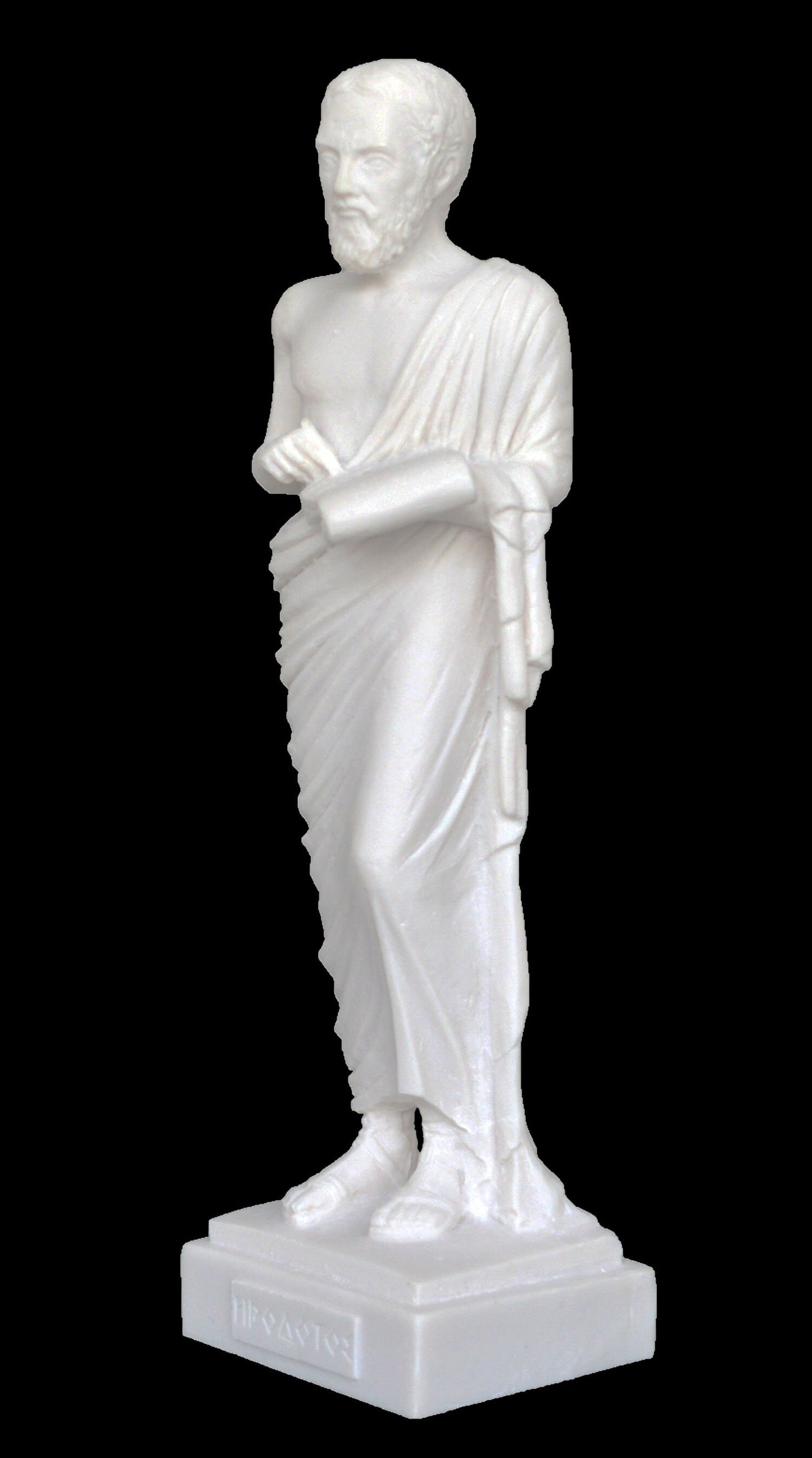 Herodotus - Ancient Greek Historian, Father of History - Halicarnassus, 484–425 BC - Alabaster Statue Sculpture