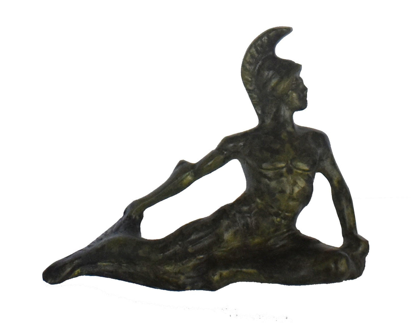 Small bronze statue of Achilles dying 
