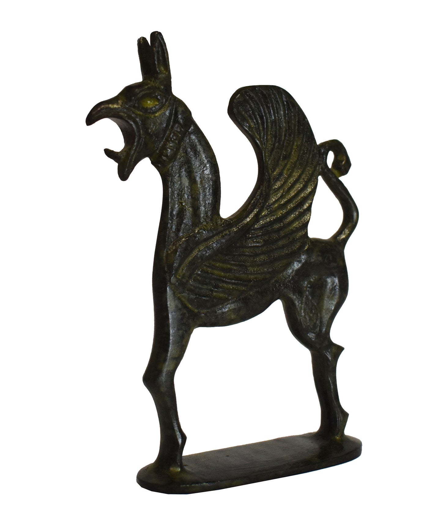 Griffin Gryp - Ancient Greek Art, Museum Replica - pure Bronze Sculpture