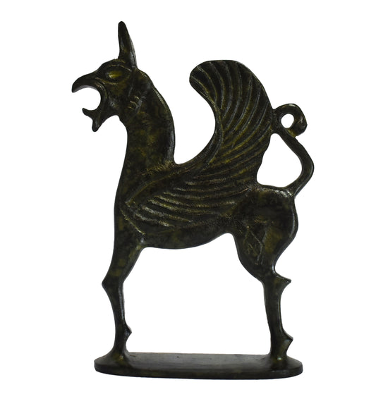 Griffin Gryp - Ancient Greek Art, Museum Replica - pure Bronze Sculpture