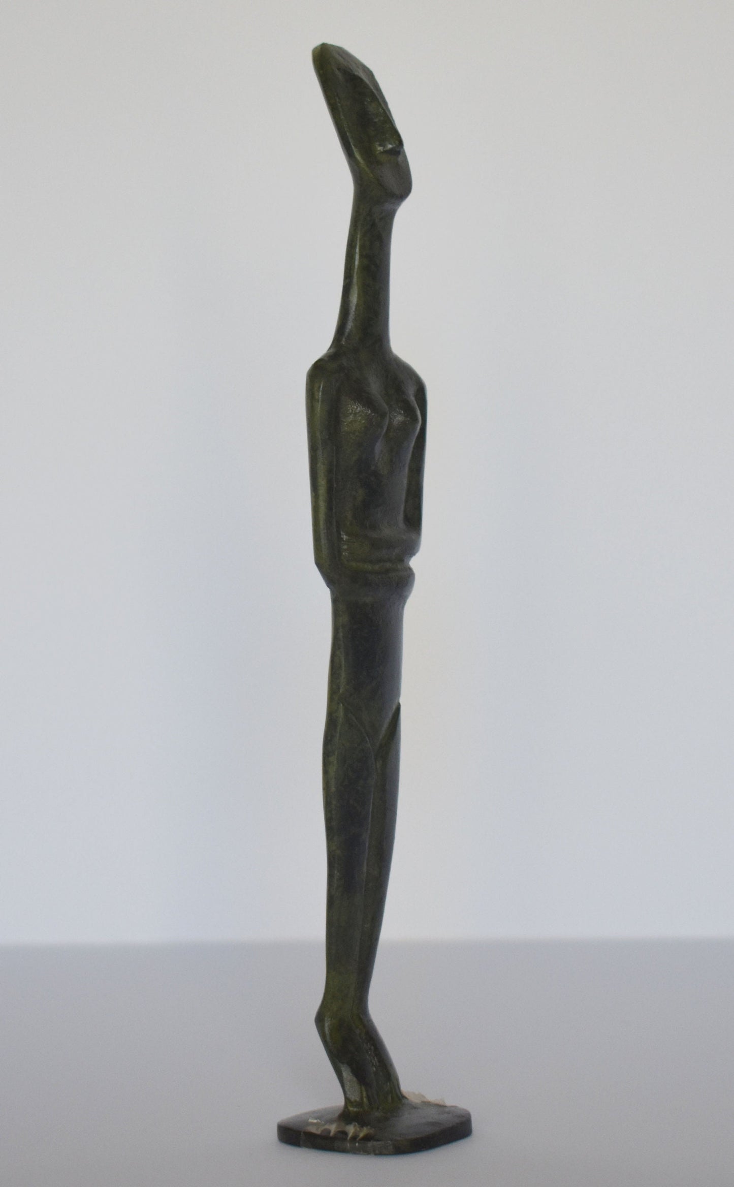 Cycladic Female Idol - Represents the Great Mother Goddess - Figure from Keros island, Greece - Pure Bronze  Statue