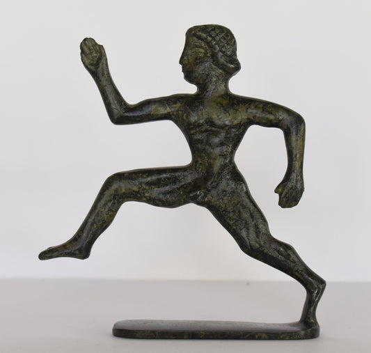 Runner - Athlete - Foot Race - Ancient Greek Olympic Games- pure Bronze Sculpture