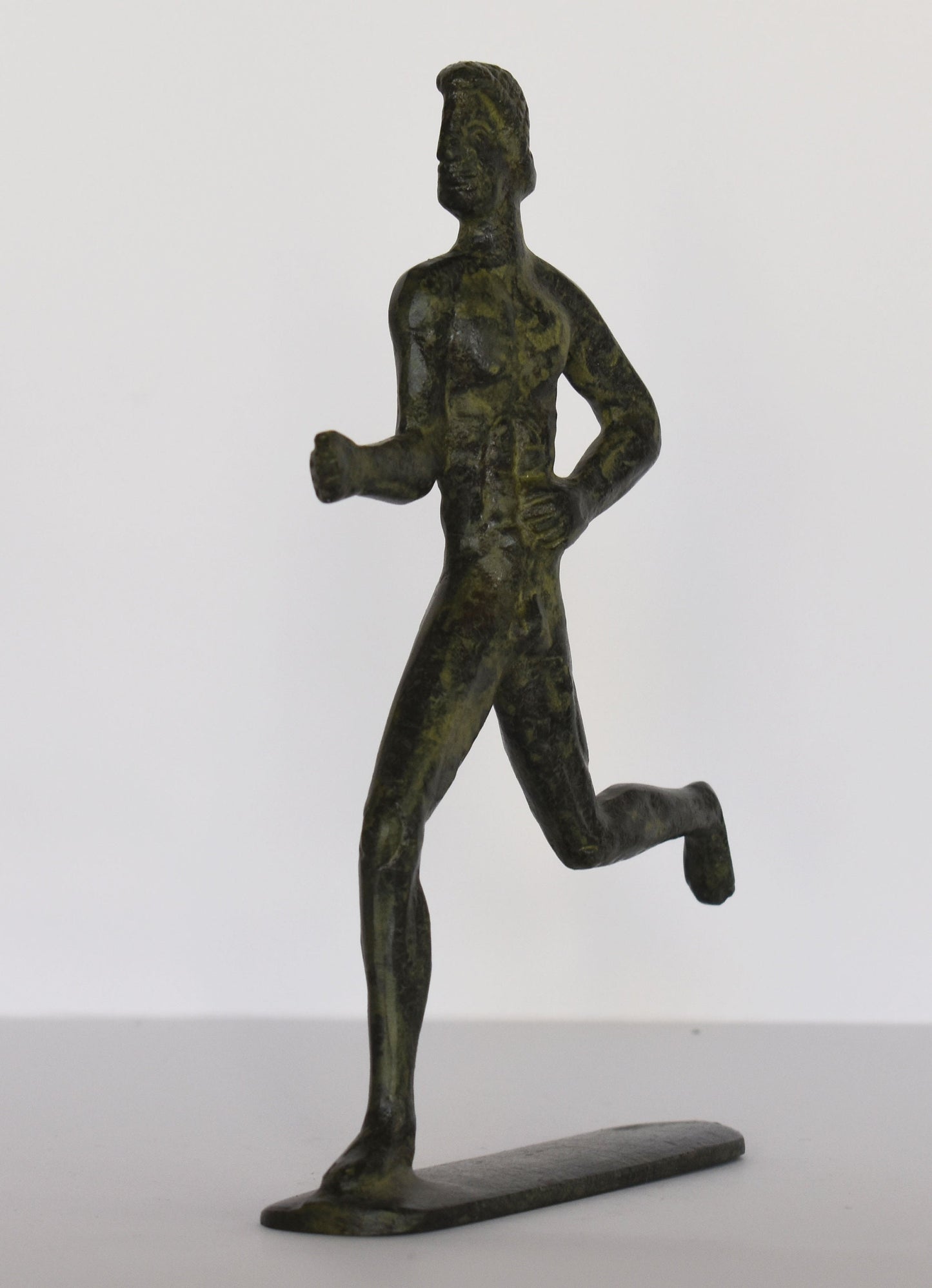 Runner - Foot Race - The oldest and most important Ancient Greek Olympic Game - pure Bronze Sculpture