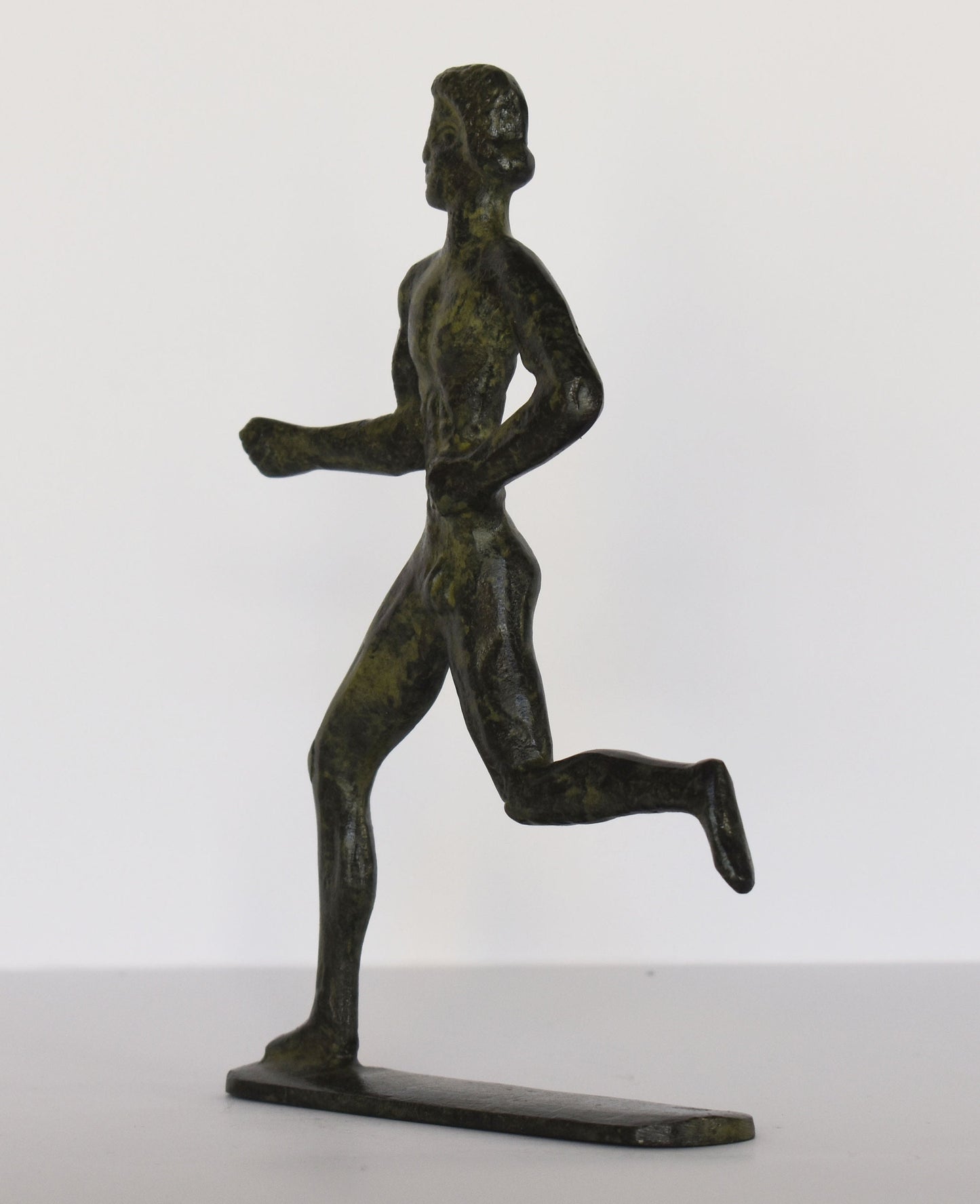 Runner - Foot Race - The oldest and most important Ancient Greek Olympic Game - pure Bronze Sculpture