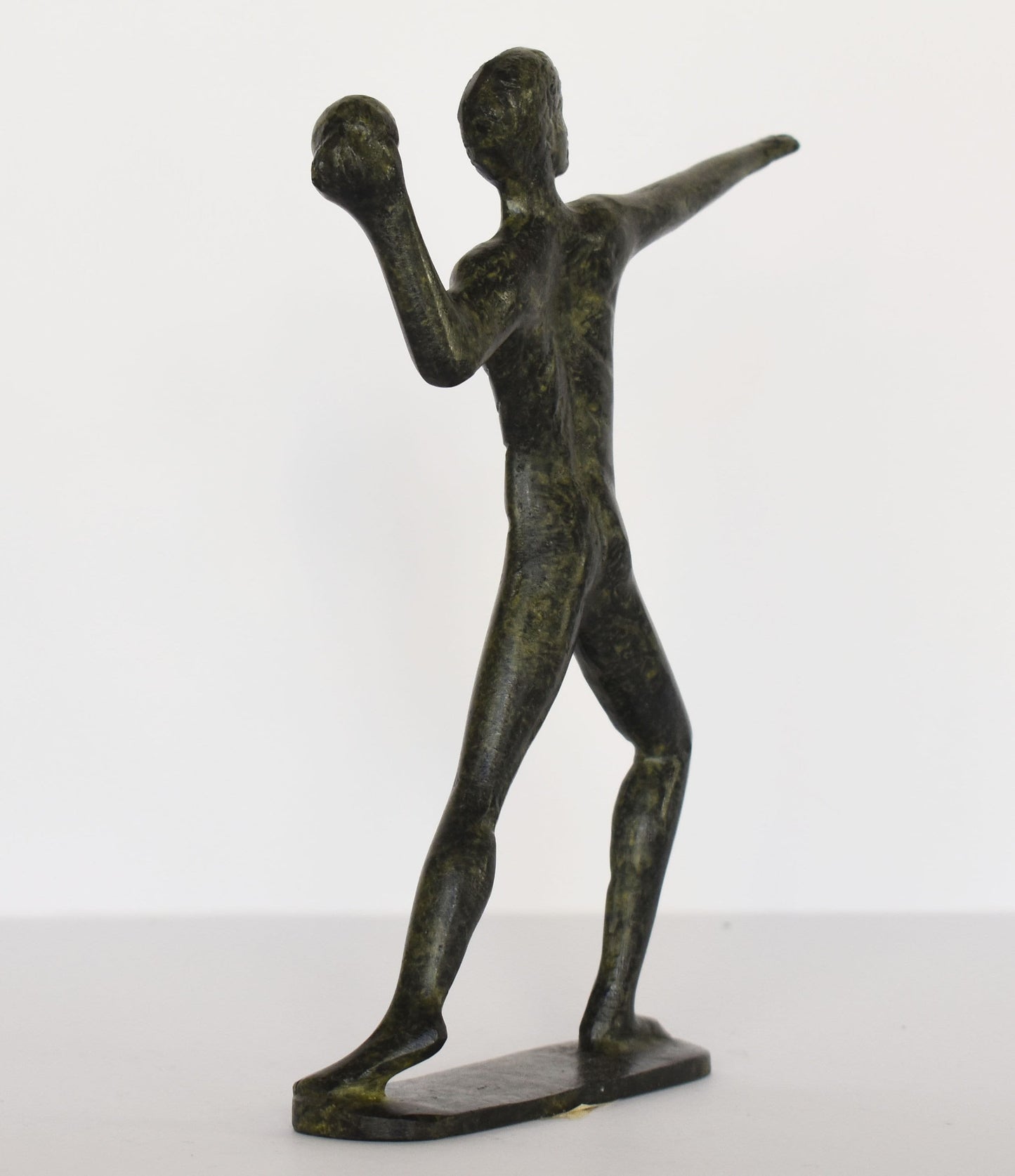 Thrower - Shot put athlete - Ancient Greek Olympic Games- pure Bronze Sculpture