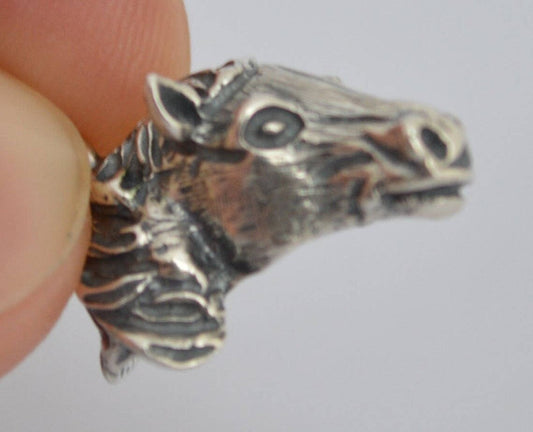 Horse Head - Ancient Greek Symbol of Wealth and Prosperity - Pendant  - 925 Sterling Silver