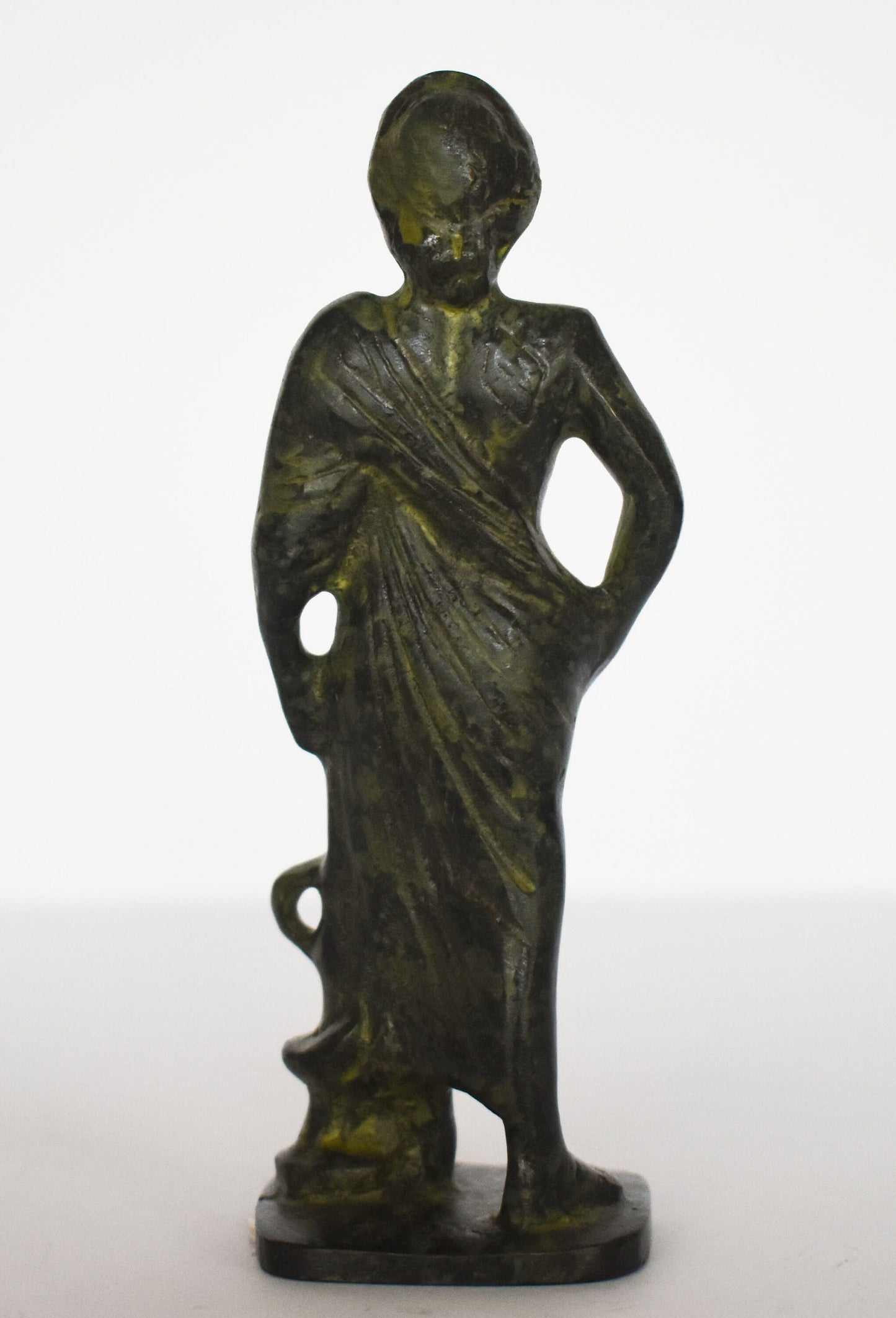 Asclepius - Greek God of Medicine, Healing, Health - Greek Mythology - pure bronze  statue