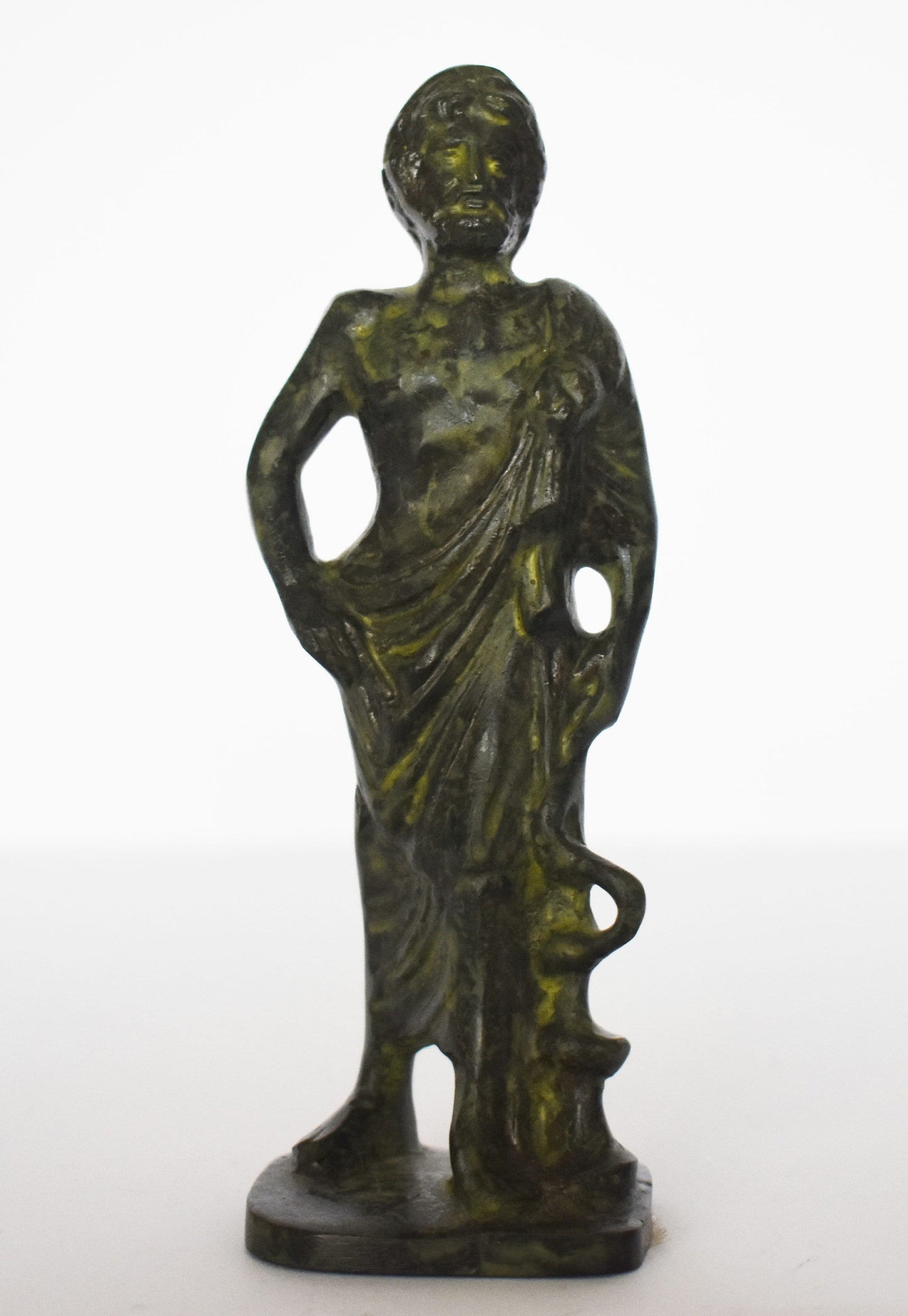 Asclepius - Greek God of Medicine, Healing, Health - Greek Mythology - pure bronze  statue