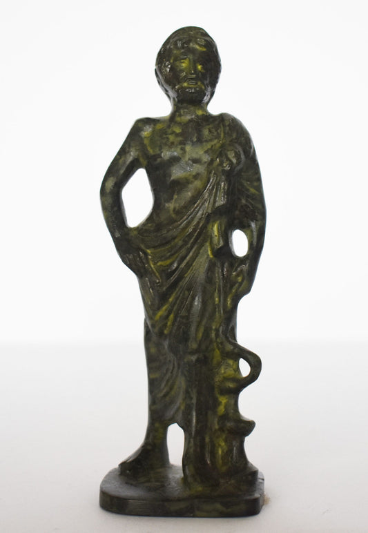 Asclepius - Greek God of Medicine, Healing, Health - Greek Mythology - pure bronze  statue