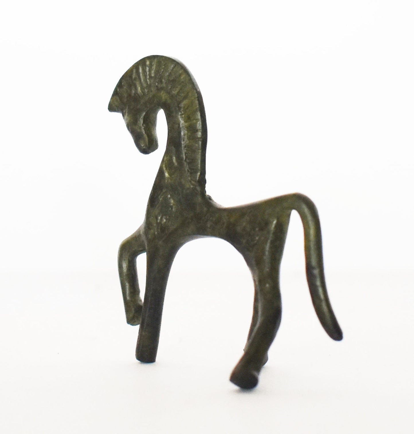 Ancient Greek Horse - pure Bronze Sculpture - Symbol of Wealth and Prosperity - Companion of Humans, Heroes, and Gods