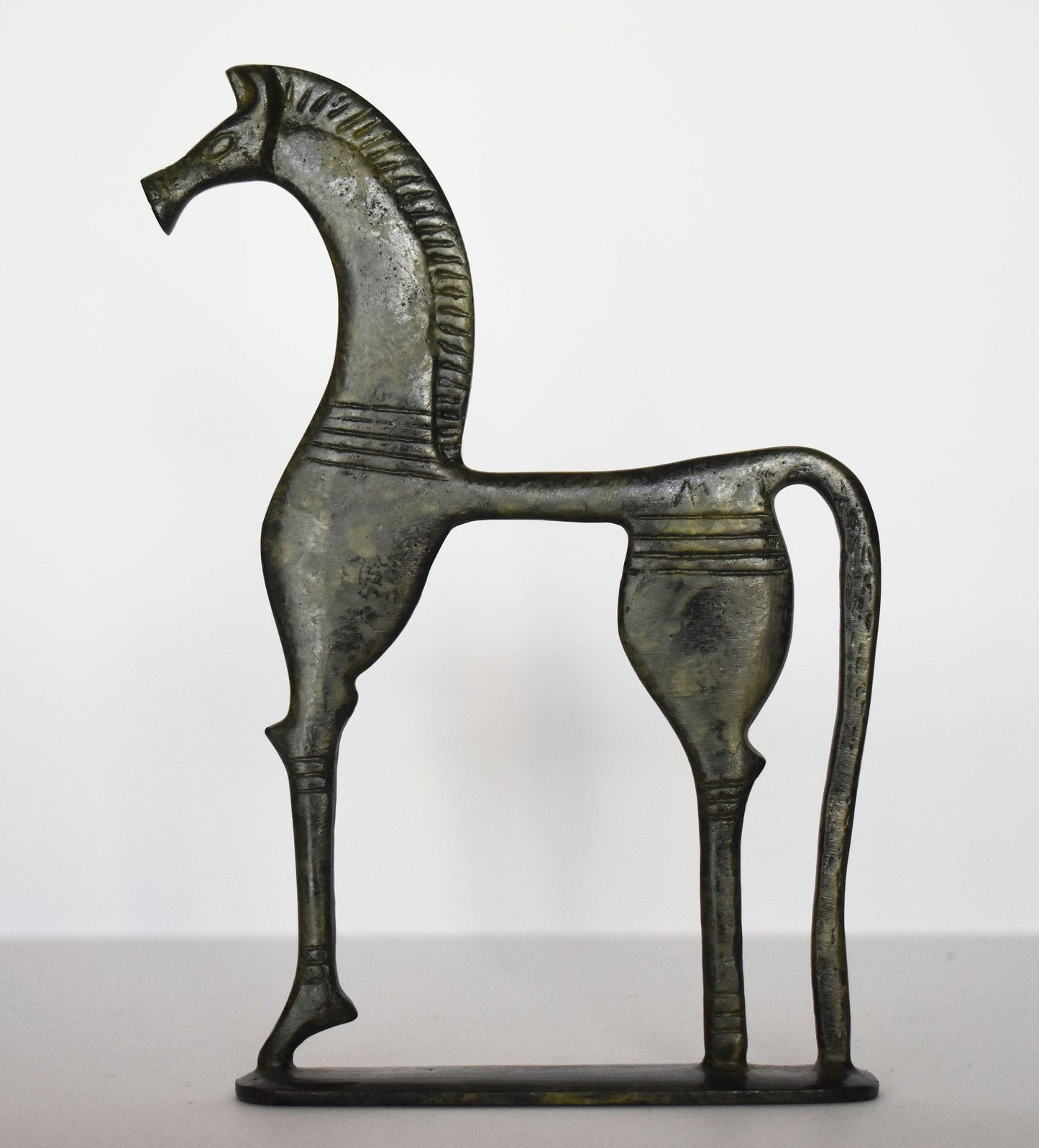 Ancient Greek Horse - Mythology - pure Bronze Sculpture - Symbol of Wealth and Prosperity