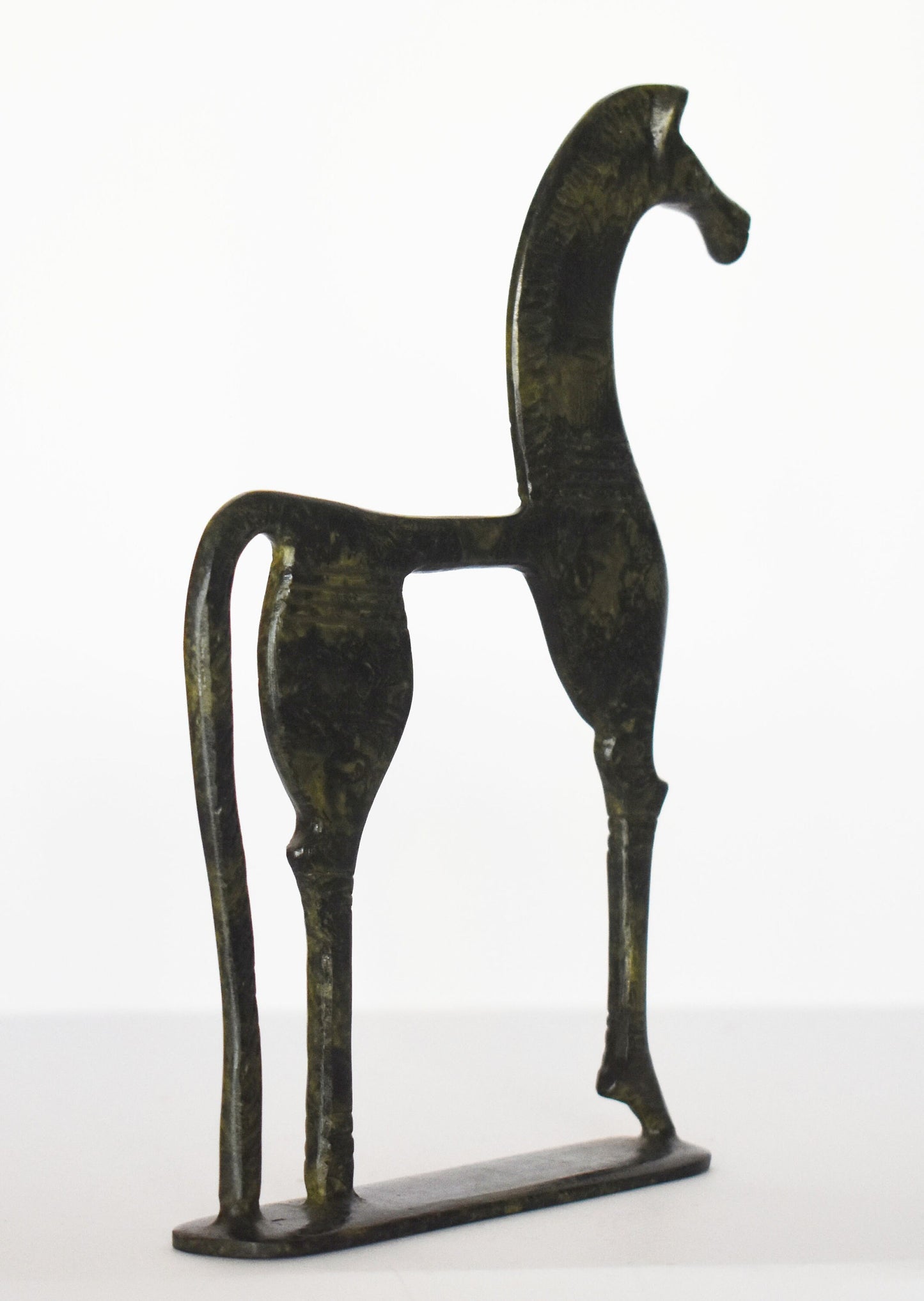 Ancient Greek Horse - Mythology - pure Bronze Sculpture - Symbol of Wealth and Prosperity