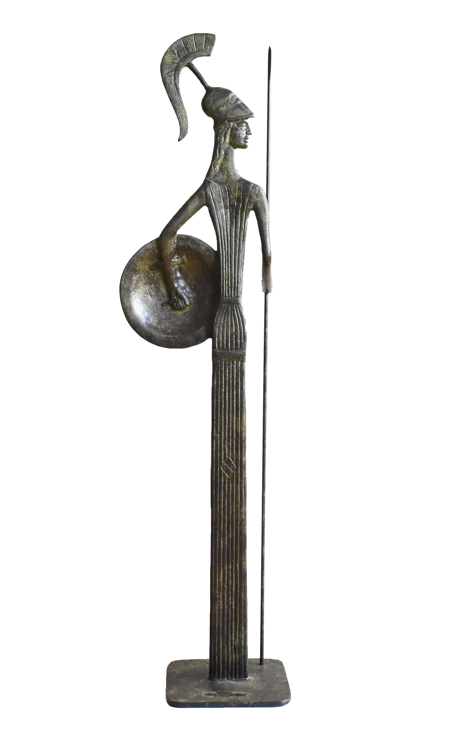 Athena Minerva - Pallas - Greek Roman goddess of  wisdom and strategy - pure bronze  statue