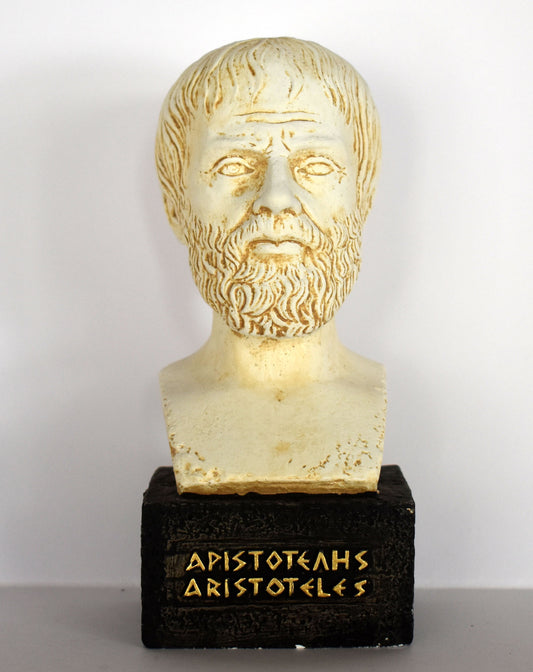 Aristotle - Student of Plato, Father of Western Philosophy - museum reproduction - head bust
