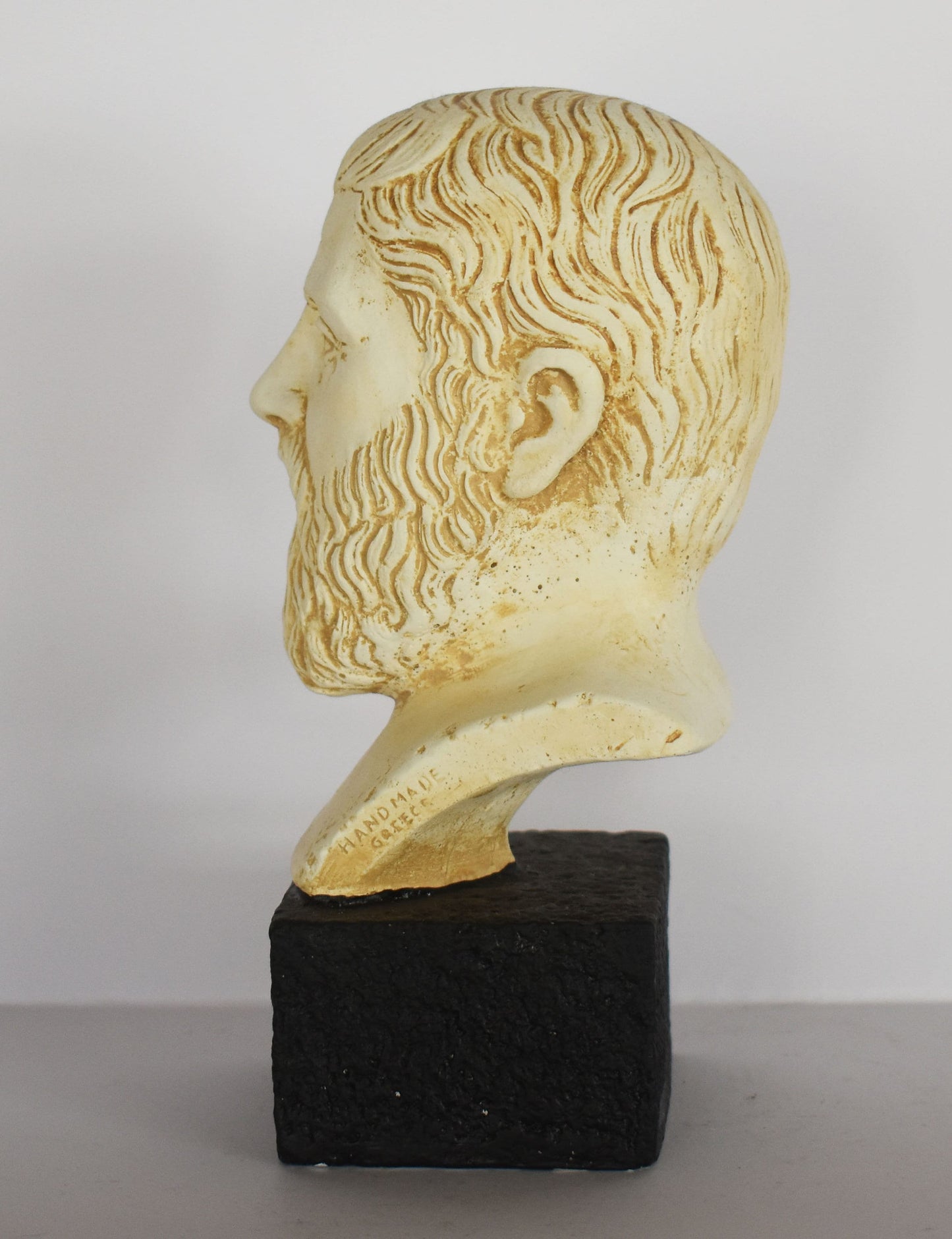 Plato - Student of Socrates and Teacher of Aristotle, First University - museum reproduction - head bust