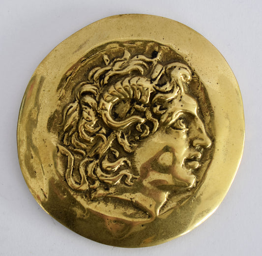 Alexander the Great - Macedonian King - Son of Philip, Student of Aristoteles - Ancient Greece - Paperweight - pure bronze  statue