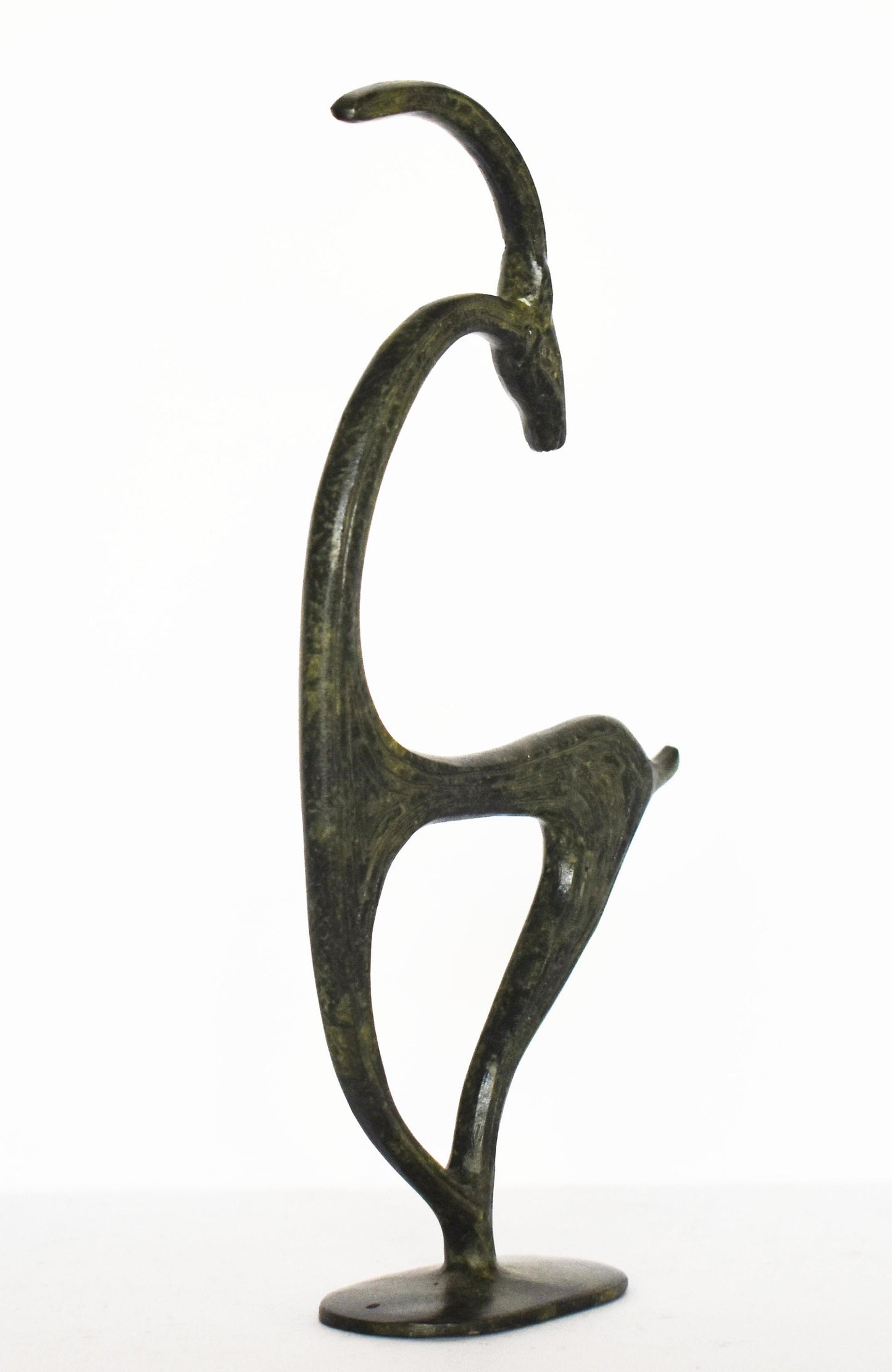 Graceful Ibex - pure Bronze Sculpture - Symbolize the quest for enlightenment and a deep connection with nature