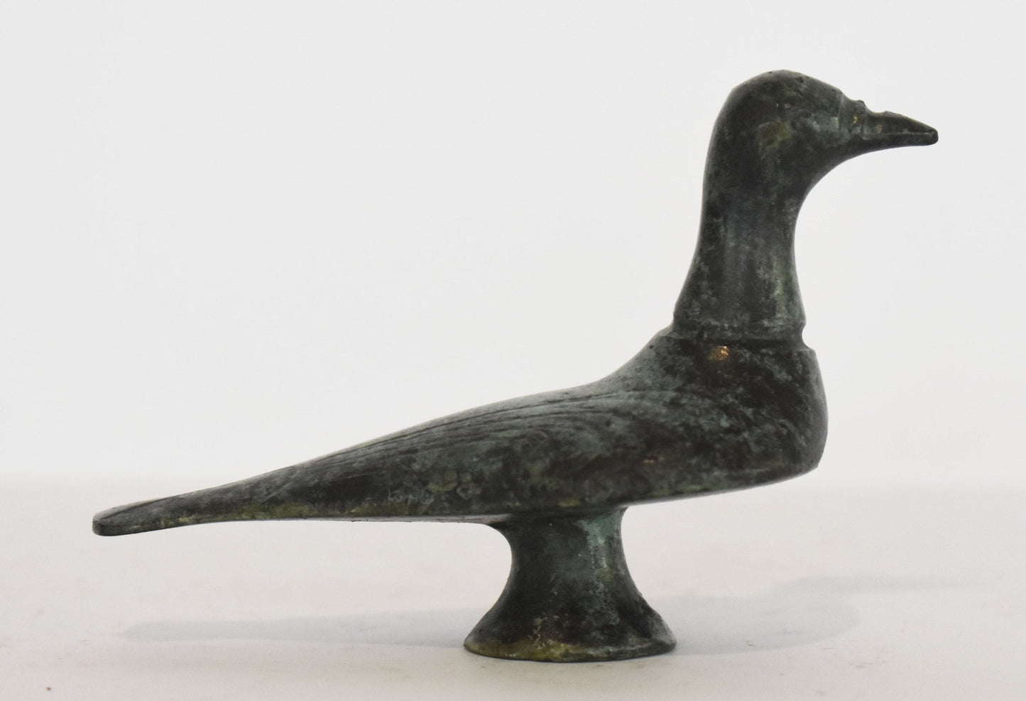 Pigeon Dove -  sacred and secular bird - symbol of love, beauty, peace - miniature - ancient Greek reproduction - pure Bronze Sculpture