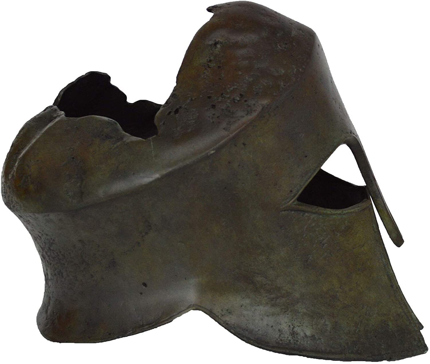 Miltiades Helmet from Battle of Marathon - Olympia Museum Replica - pure Bronze Sculpture