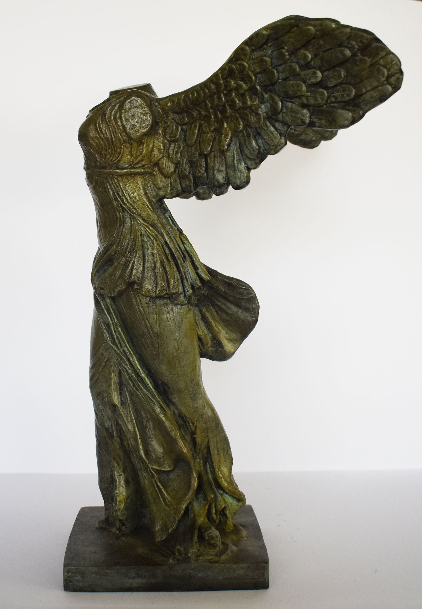 Winged Victory of Samothrace - Hellenistic sculpture of the Greek goddess Nike, which means Victory - pure Bronze Sculpture