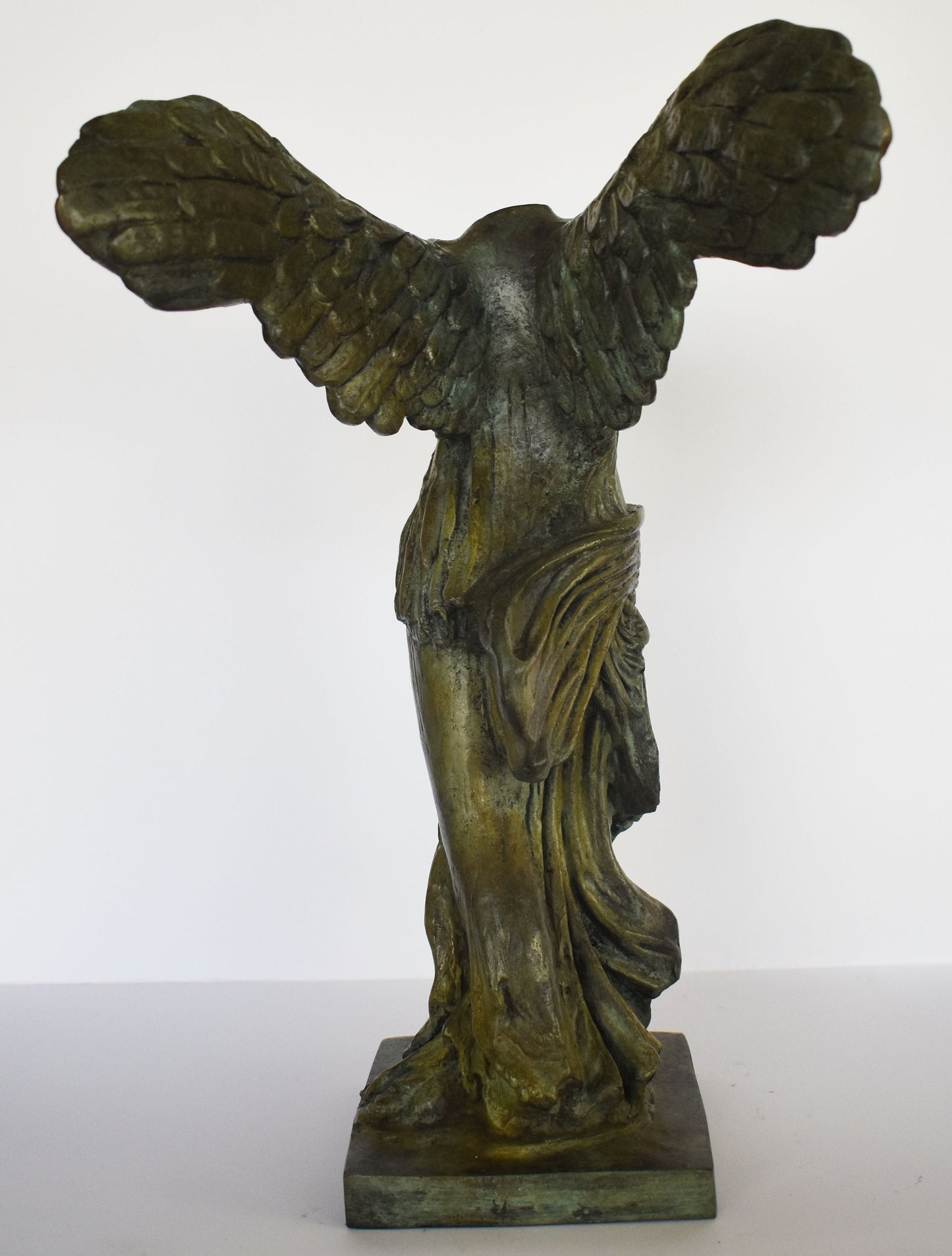 Winged Victory of Samothrace - Hellenistic sculpture of the Greek goddess Nike, which means Victory - pure Bronze Sculpture