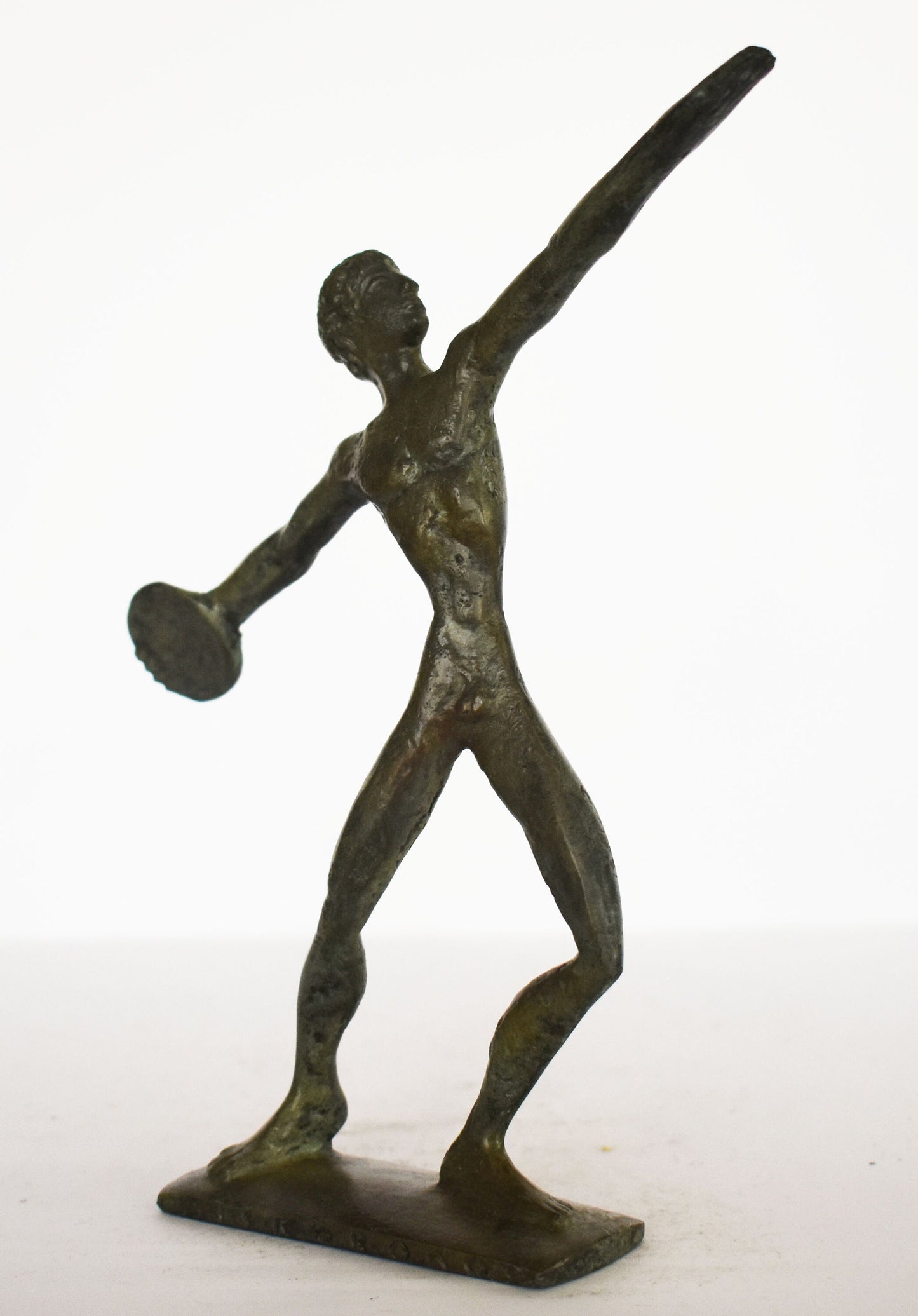 Discobolus - Discus Thrower - Olympic Games athlete - modern - capturing the perfect human form - pure Bronze Sculpture