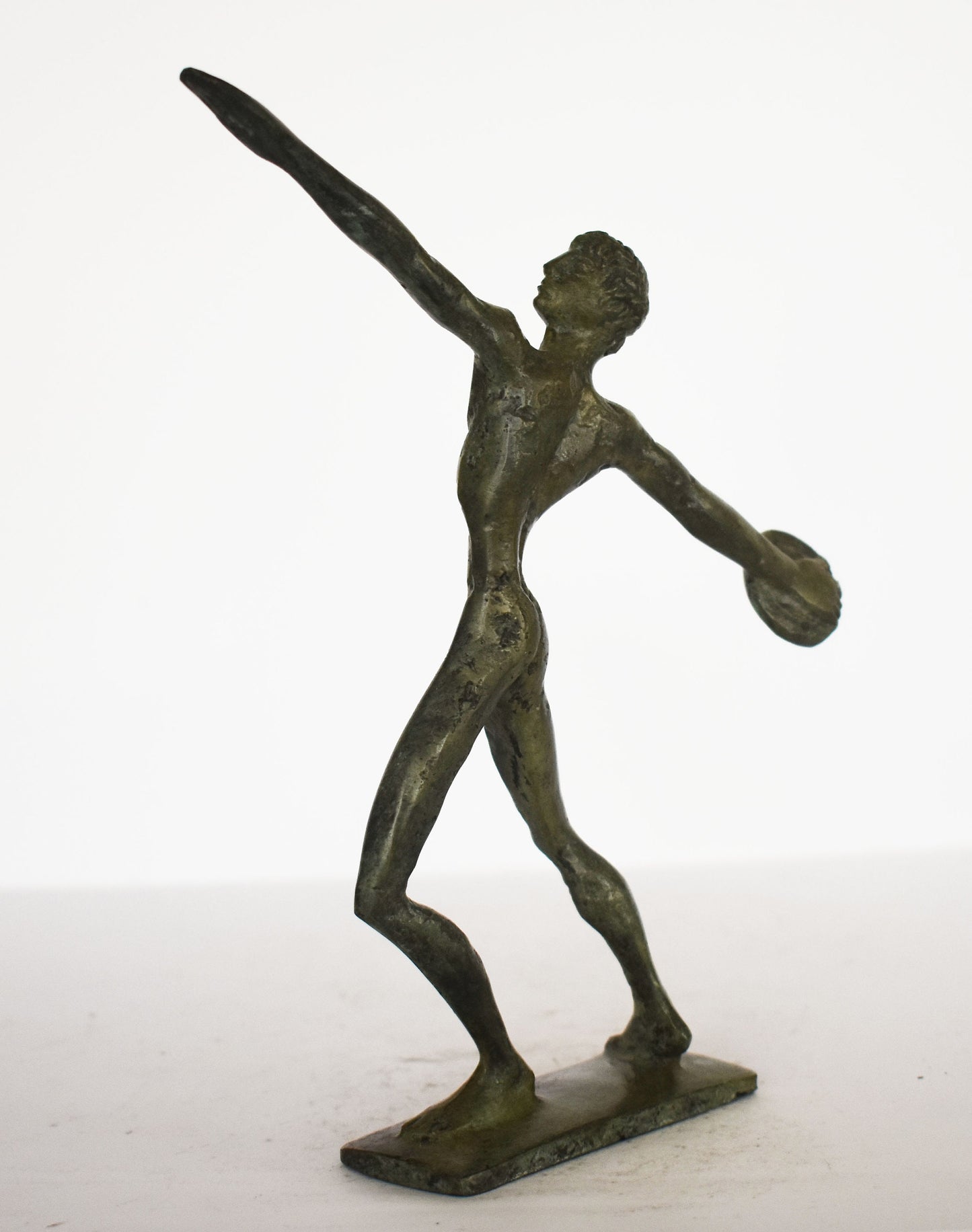 Discobolus - Discus Thrower - Olympic Games athlete - modern - capturing the perfect human form - pure Bronze Sculpture