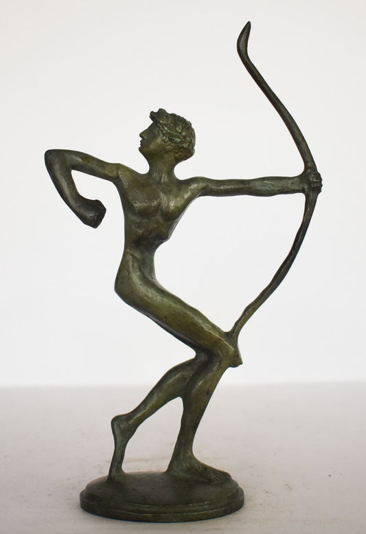 Archer small figure - Olympic Games athlete - modern representation - pure Bronze Sculpture