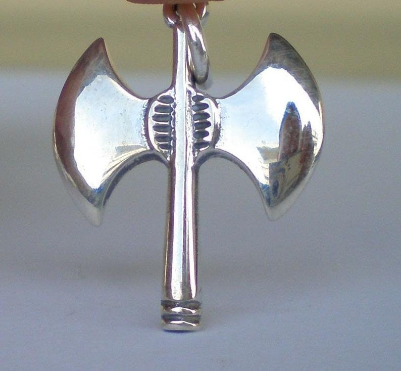 Labrys -Minoan Double Headed Axe, Knossos Palace -  Pendant - 925 Sterling Silver