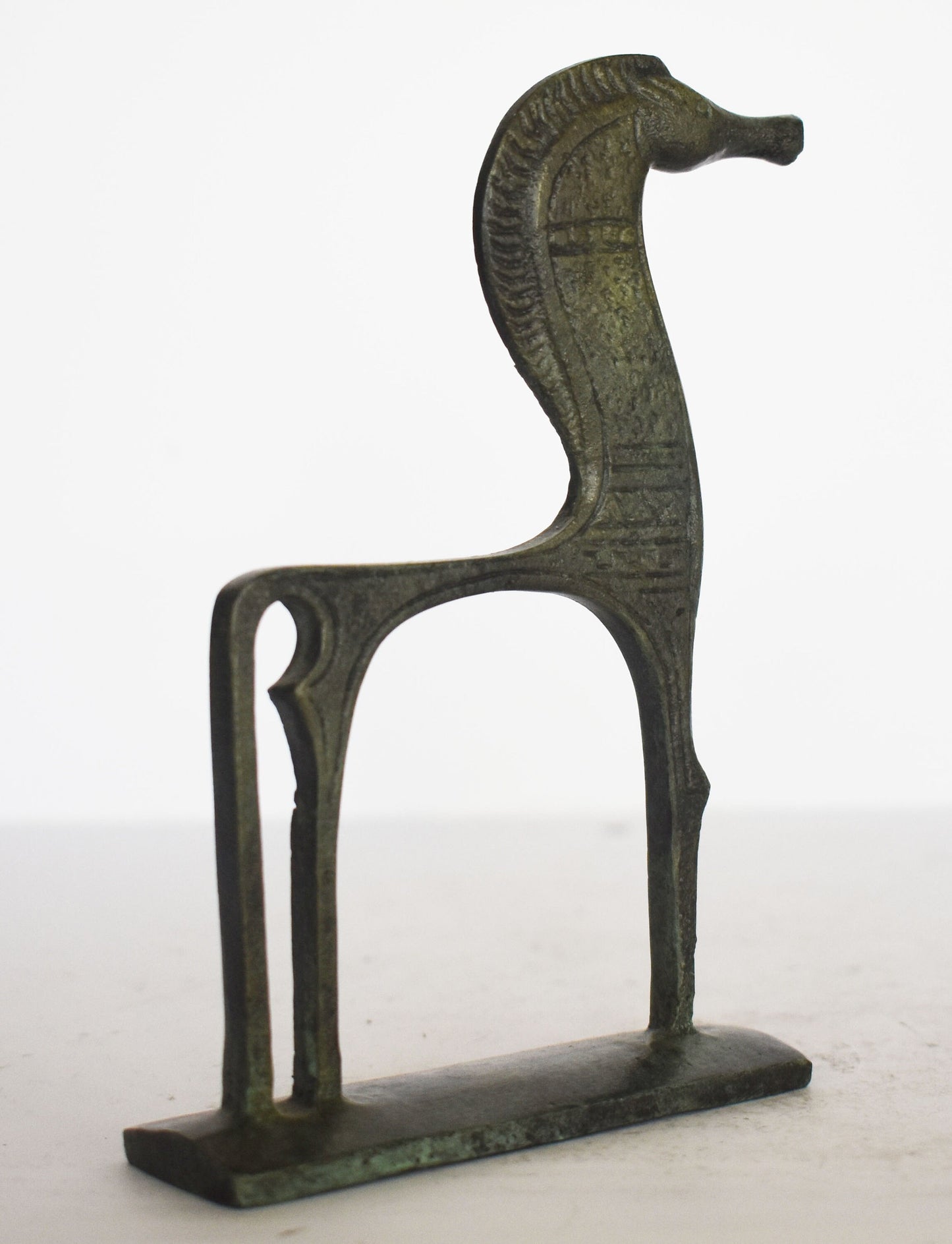 Ancient Greek Horse - Solid Bronze Sculpture - Symbol of Wealth and Prosperity