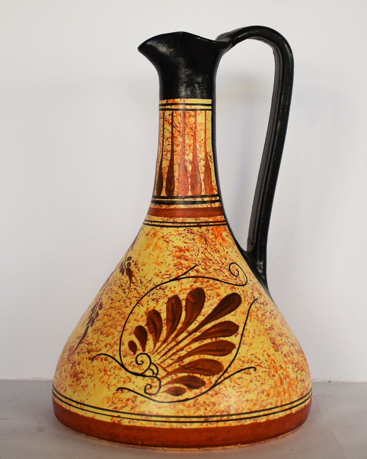 Hera Juno – Greek Roman Goddess of Women, Marriage, Family and Childbirth - Floral design - Ceramic Vase