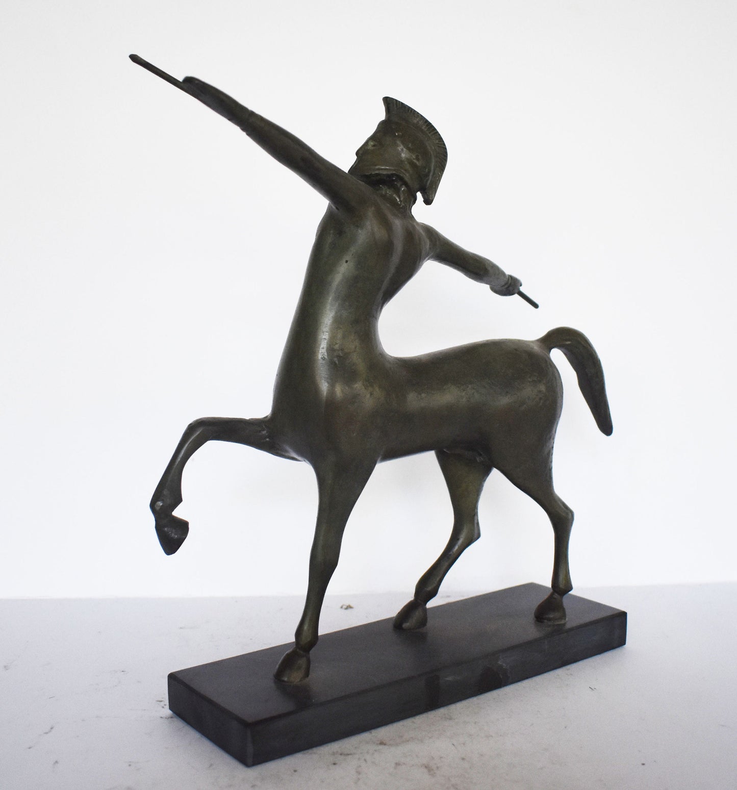 Ancient Greek Centaur - Part Human and Part Horse - marble base - Museum Replica - pure Bronze Sculpture