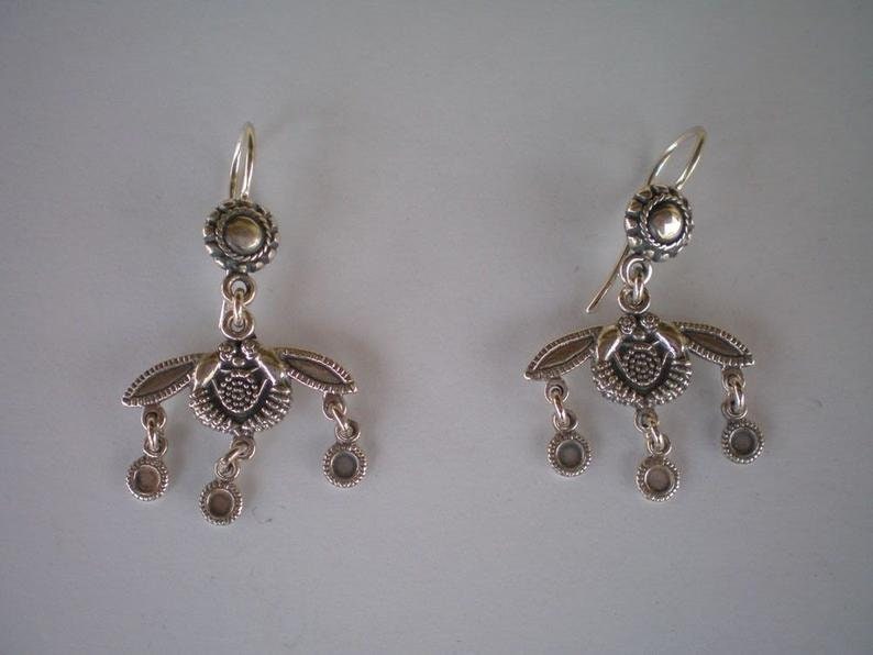 Malia Bees Orecchini In Argento Sterling 925 Fatti A Mano - Placcati Oro, Leggeri 2,9g - Gioiello Artigianale In Scatola Regalo