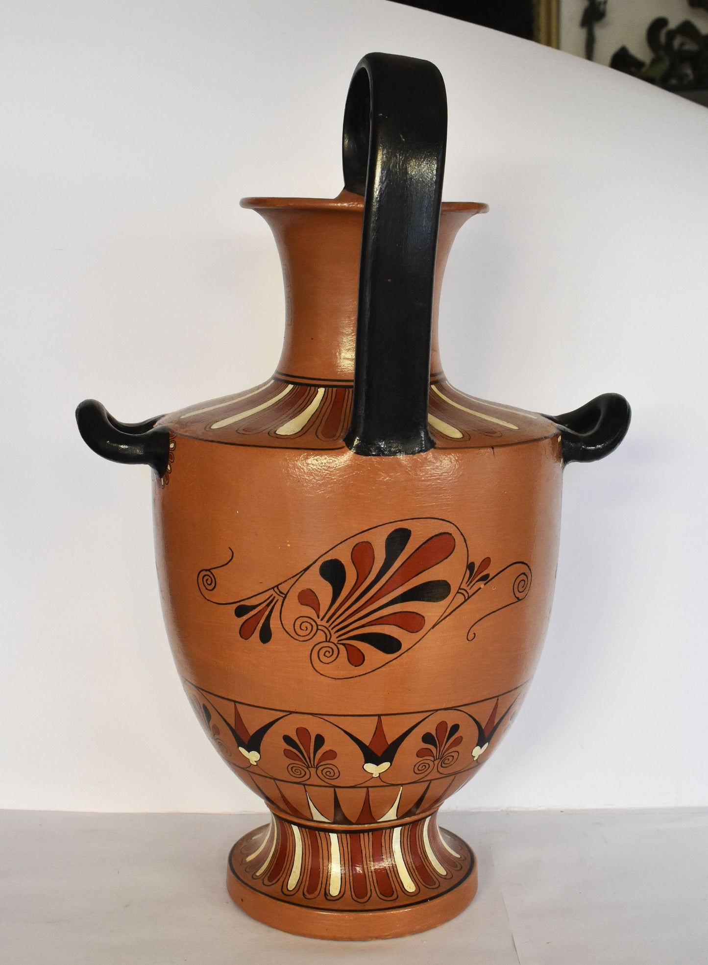 Hercules Cerberus Eurystheus - Meander and Floral Design - Hydria - 540 BC - Ceramic Vase