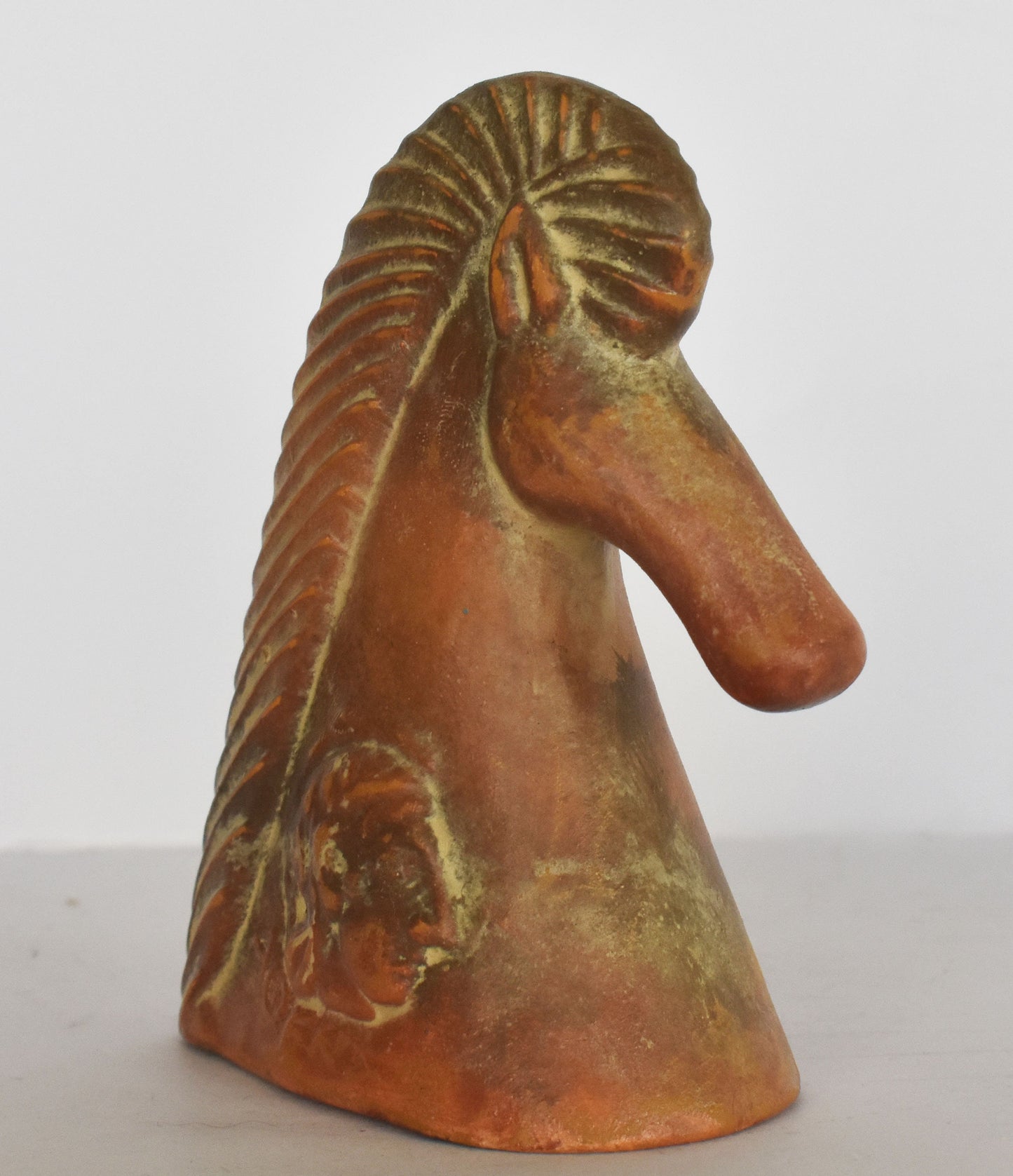 Horse Head - Athens, Attica - 500 BC - Symbol of  Courage, Integrity, Power - dedication at sanctuary - Museum Replica - Ceramic Artifact