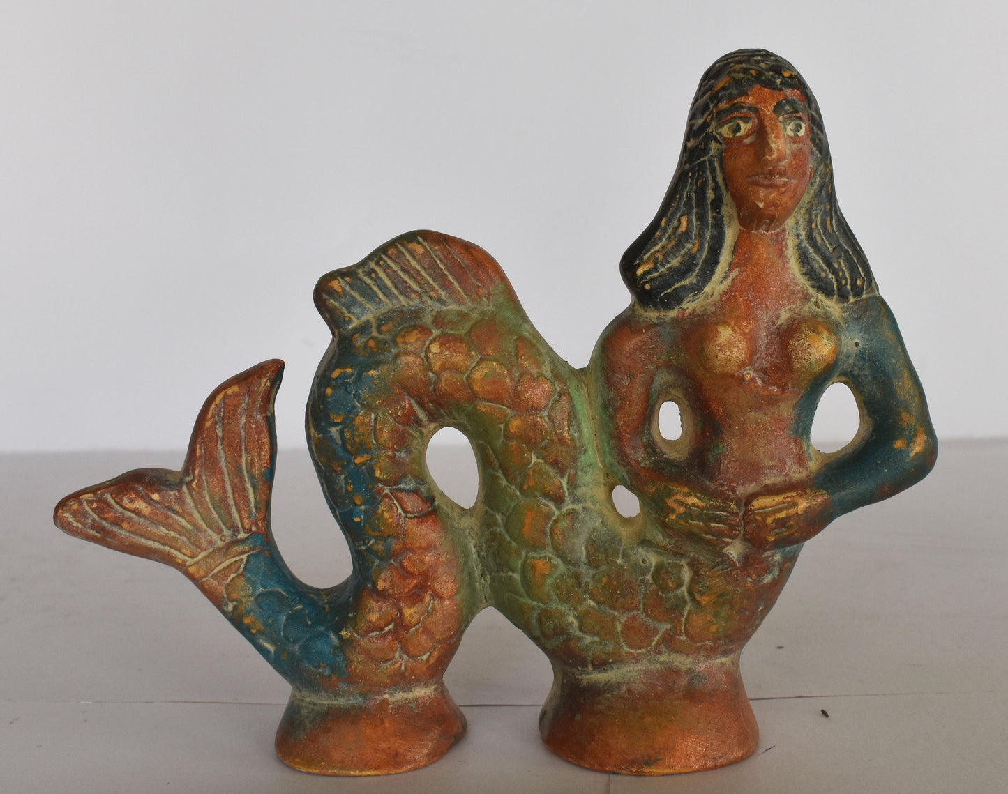 Siren - Daughter of the River God Achelous - Homer's Odyssey - 600 BC - Museum Reproduction  - Ceramic Artifact