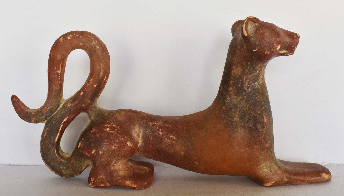 Lion of Messinia - 700 BC - Symbol of Power,Strength, Authority - Museum Reproduction - Ceramic Artifact