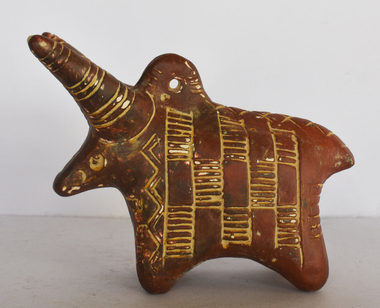 Cypriot Sacred Bull - Mycenaean Figurine - 1600-1500 BC - Symbol of Wealth and Abundance - Nicosia Museum - Reproduction  - Ceramic Artifact