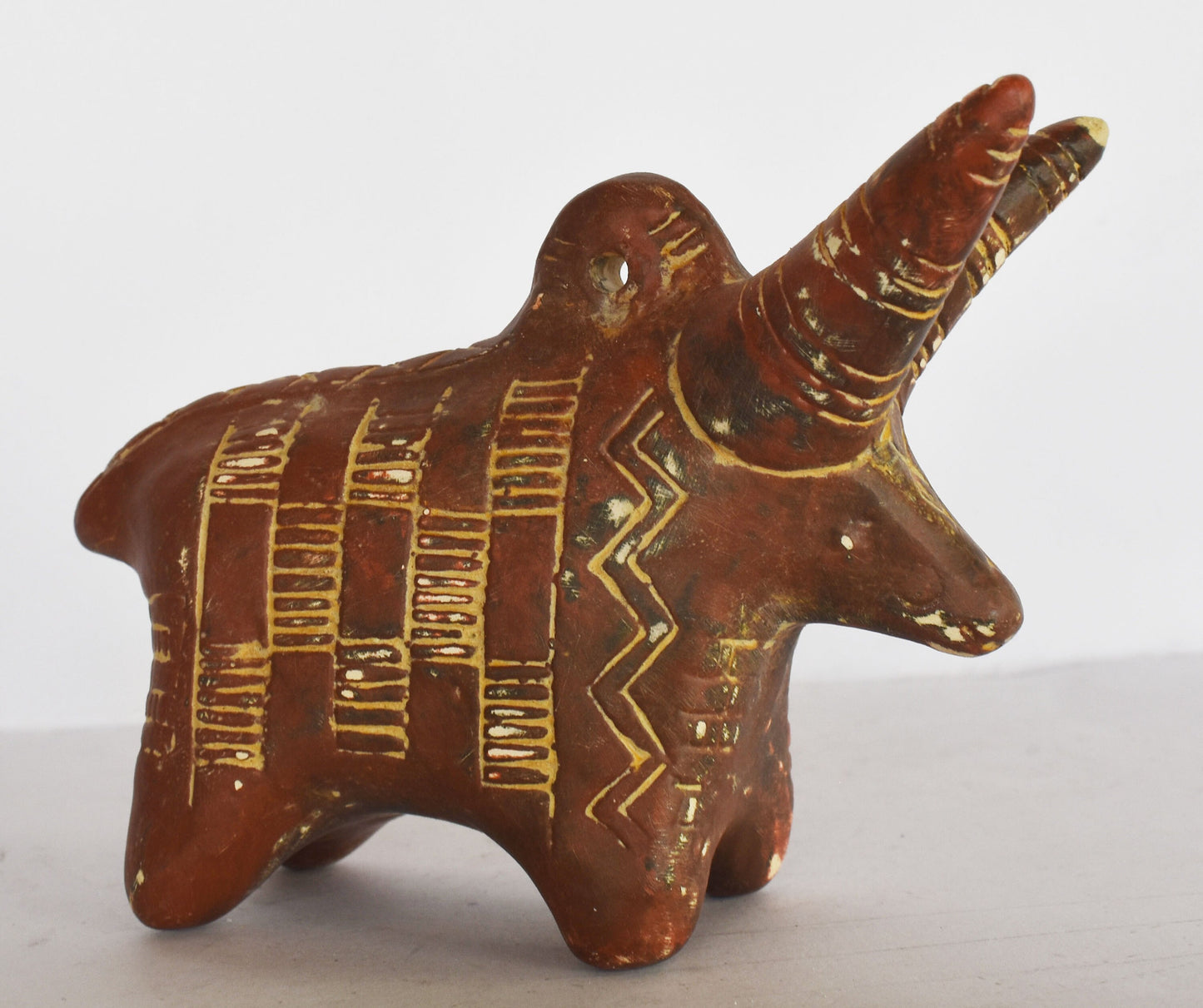 Cypriot Sacred Bull - Mycenaean Figurine - 1600-1500 BC - Symbol of Wealth and Abundance - Nicosia Museum - Reproduction  - Ceramic Artifact