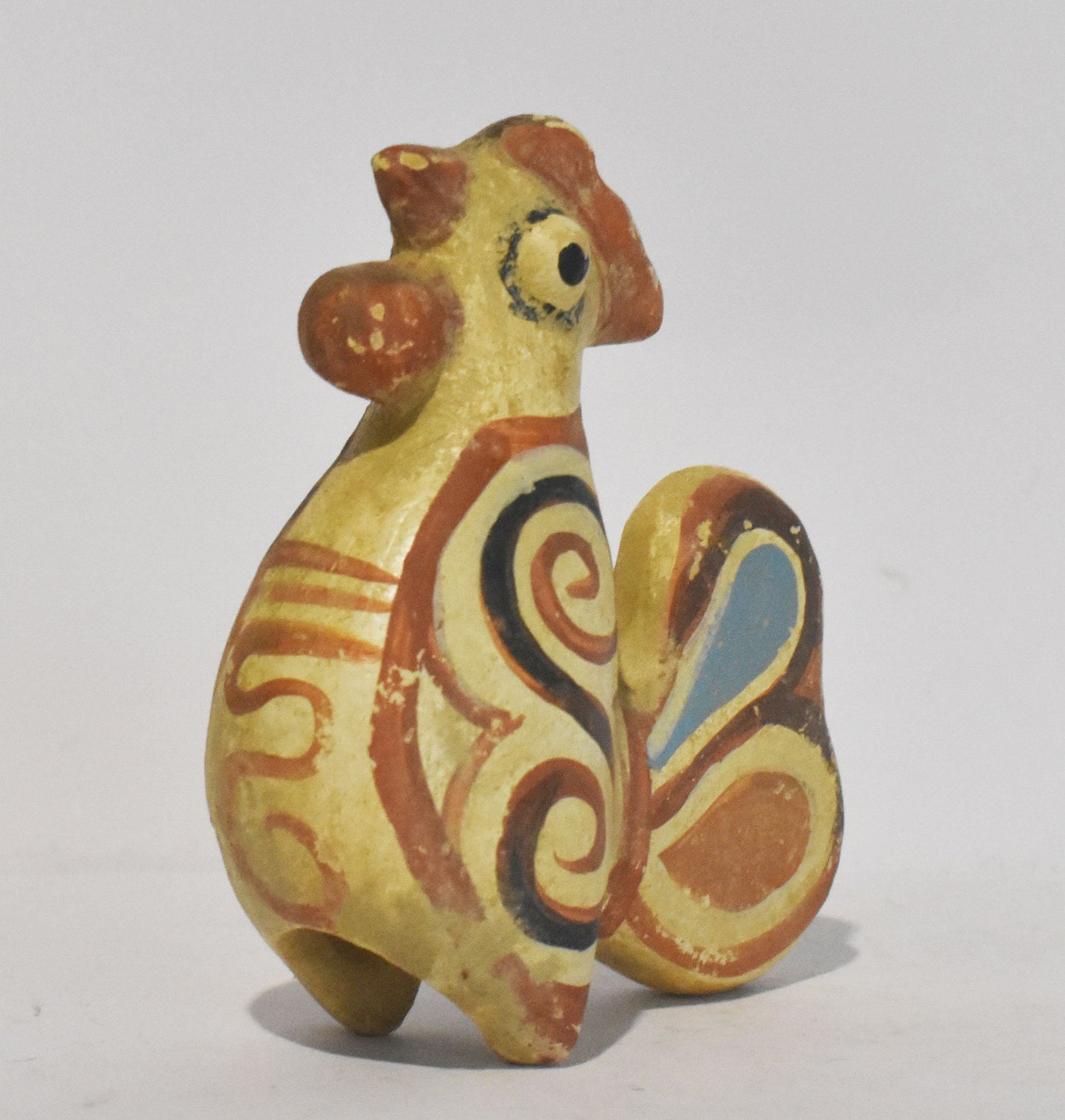 Idol of a Rooster - Attica, Athens - 650 BC - Alectryon's Myth - Miniature - Museum Reproduction - Ceramic Artifact